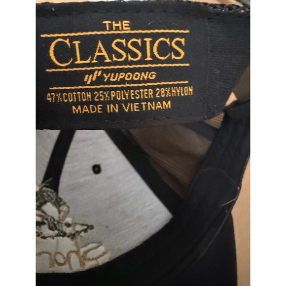 Shorts Brewing Company Black Trucker Hat Yupoong The Classics Snapback Mens Cap - Picture 5 of 6